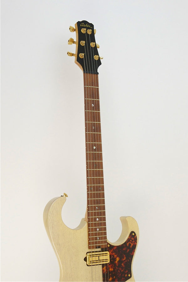 SOLD Asher S Custom™ Guitar, Trans Ivory Poly #196 - Previously