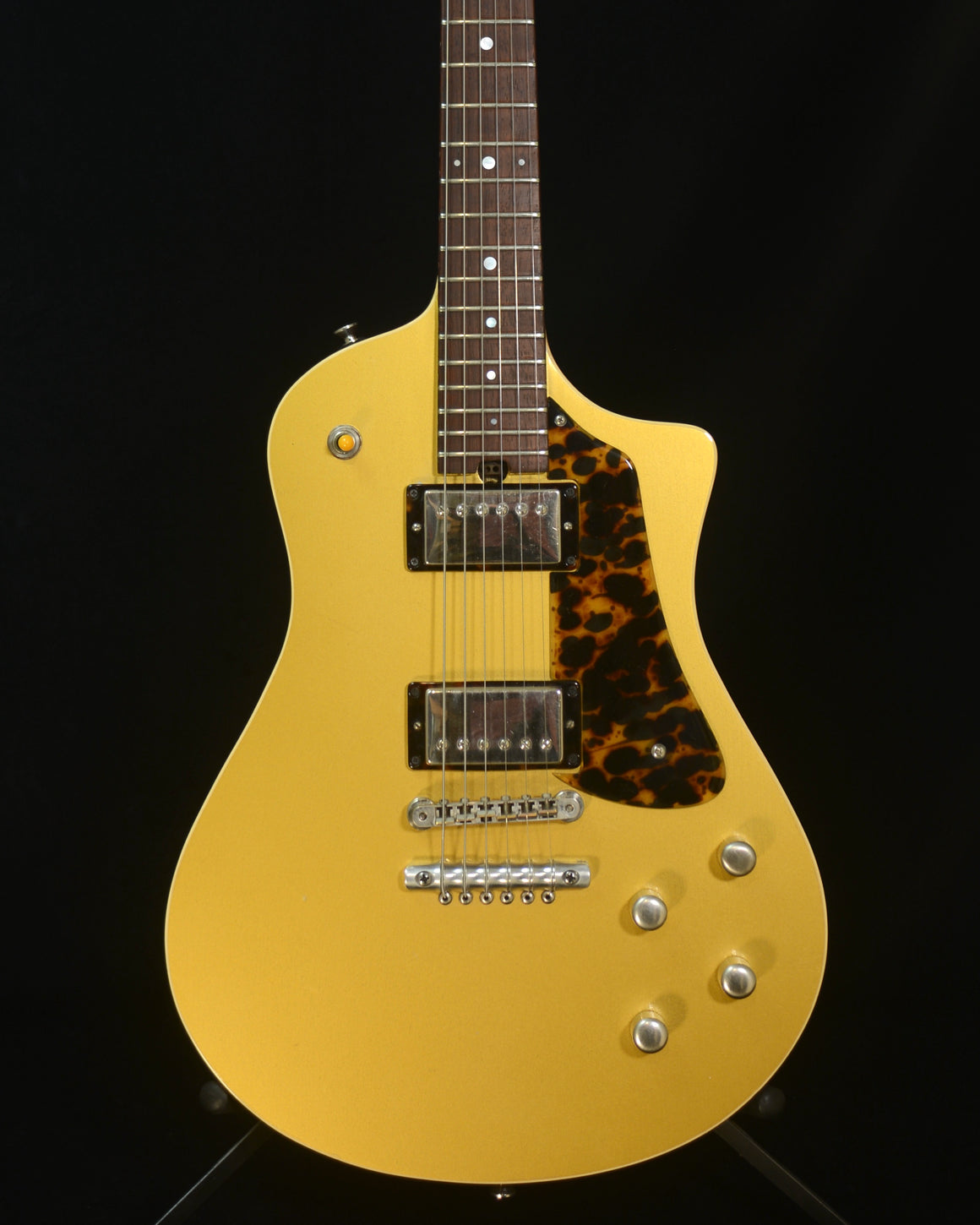 2018 Asher Electro Sonic Master Series - Gold Top With Tortoise Guard, #1060