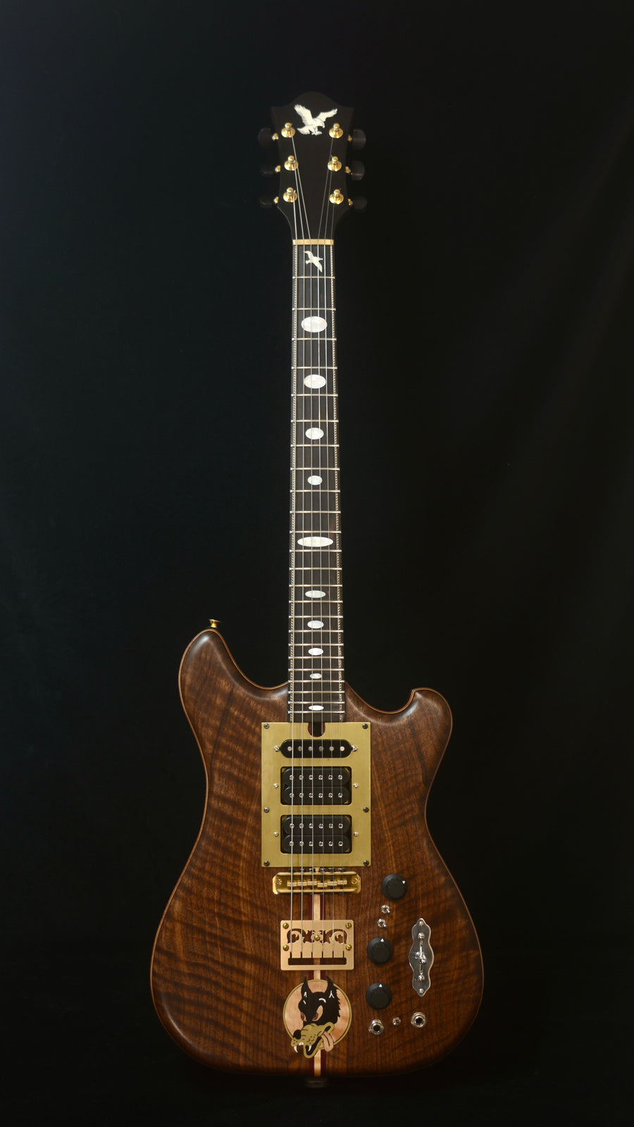 Initial DEPOSIT for Certified Iwrin/Asher Road Dog series "Dark Wolf" Guitar $17,000