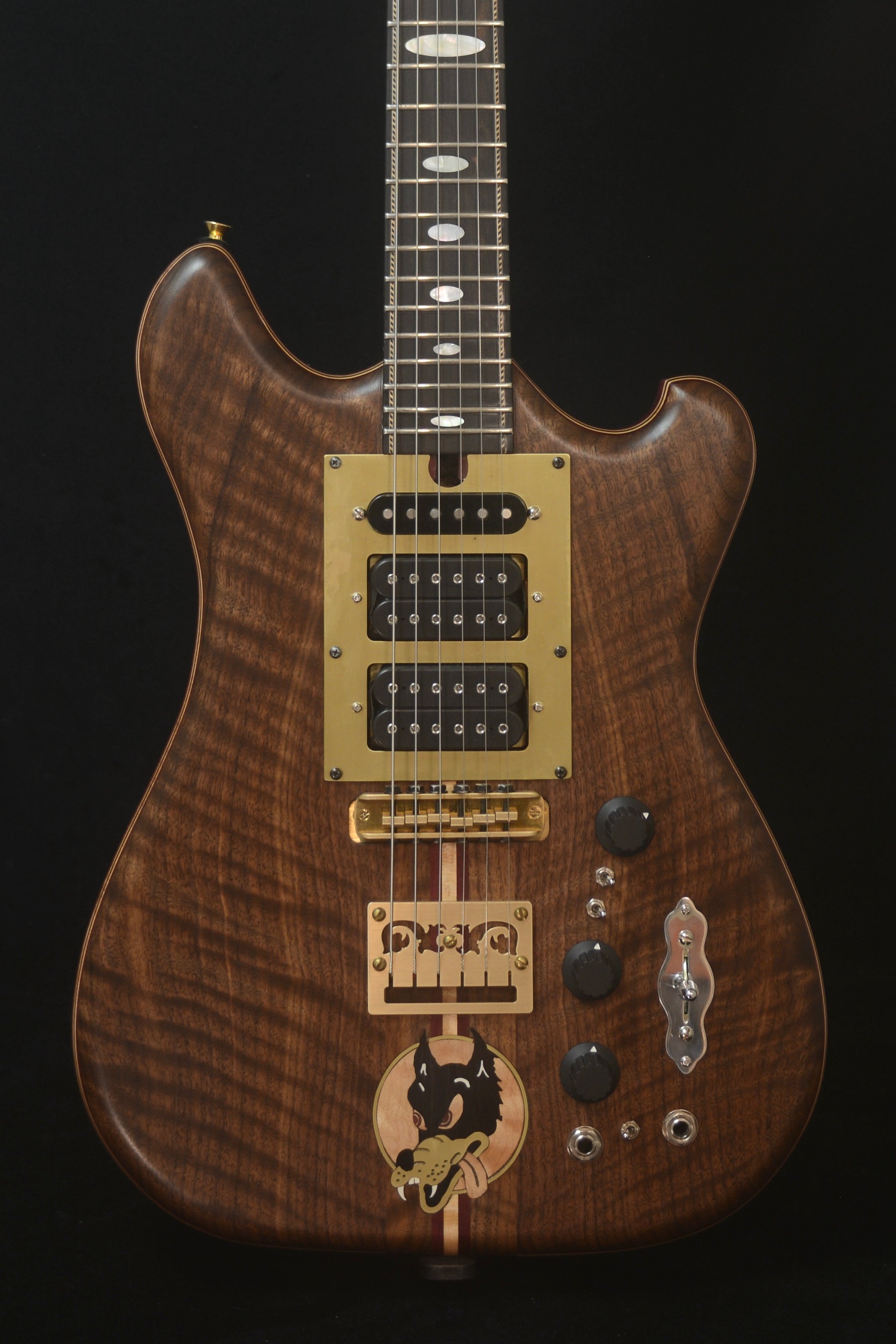 Initial DEPOSIT for Certified Iwrin/Asher Road Dog series "Dark Wolf" Guitar $17,000