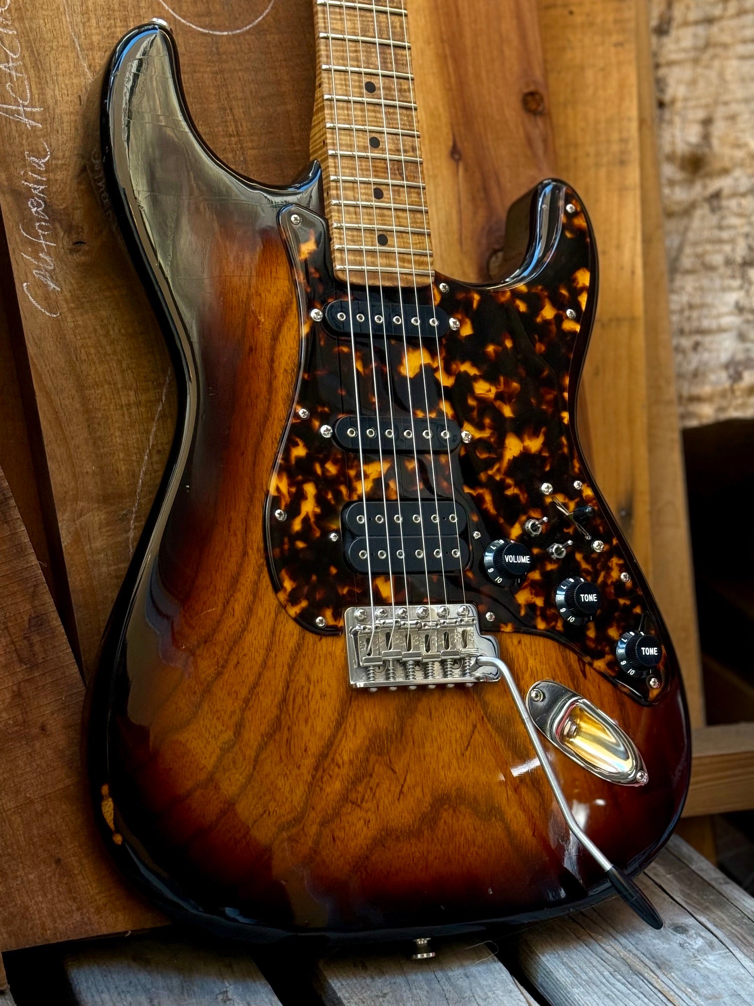 2026 Asher S Custom 1-Piece Swamp Ash Tobacco Burst With Dimarzio Pickups SSH. #1407