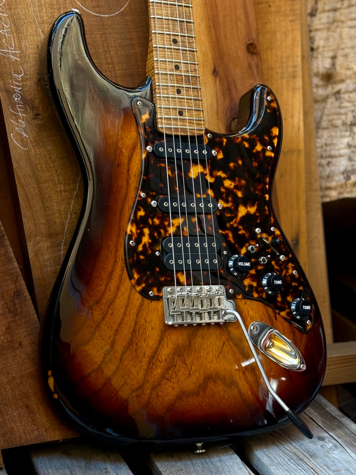 2026 Asher S Custom 1-Piece Swamp Ash Tobacco Burst With Dimarzio Pickups SSH. #1407