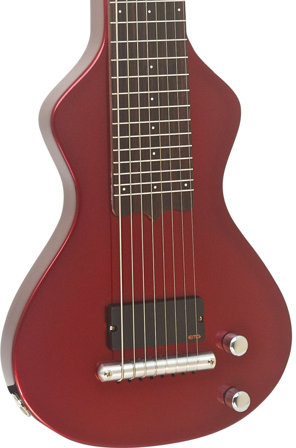 SOLD Asher 8-String Lap Steel, Candy Apple Red Poly, #872