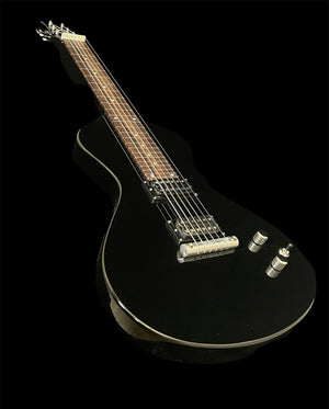 Starting at $899 (auto applied) 2024-25 Asher Electro Hawaiian® Junior Lap Steel Black with Gig Bag!