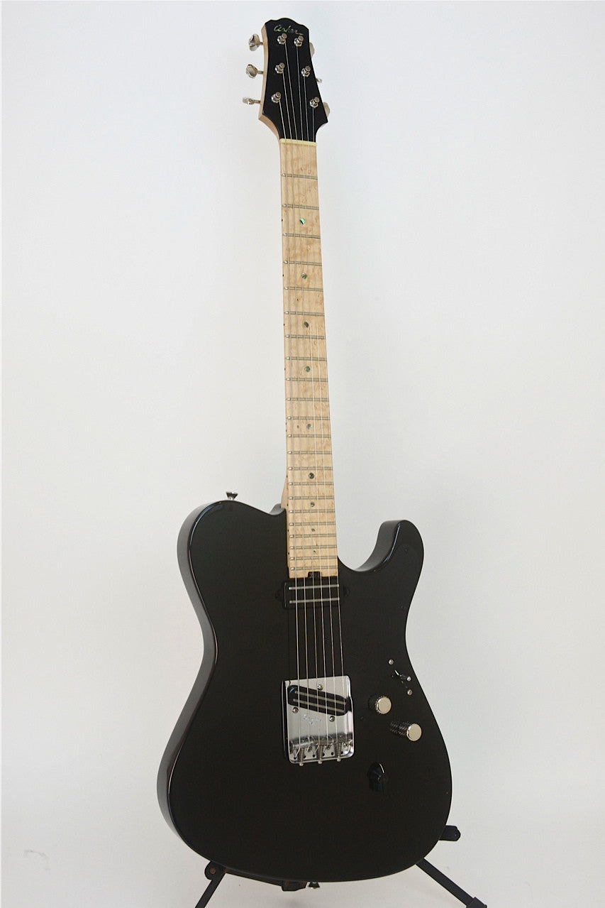 SOLD Asher 2014 T Deluxe™ Guitar, Black Nitro, #796 - Slightly Blemished