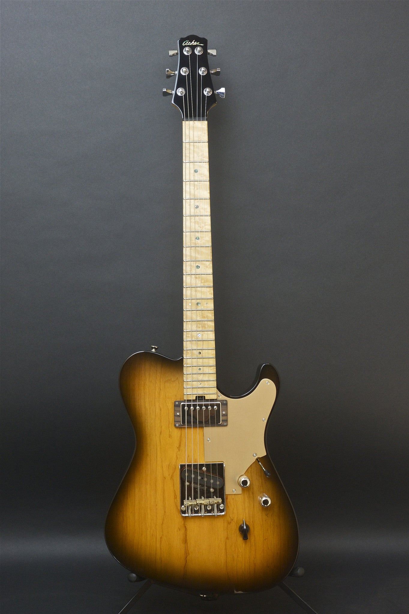 tobacco burst telecaster tele This '63 Custom with a Tobacco Sunburst finish, a Duncan '59 humbucker and a '63 @josefina2767 handwound bridge pick up will be traveling to France! #telecaster #custom #fender #fendercustomshop Arrow Telico TL11 Telecaster Tobacco