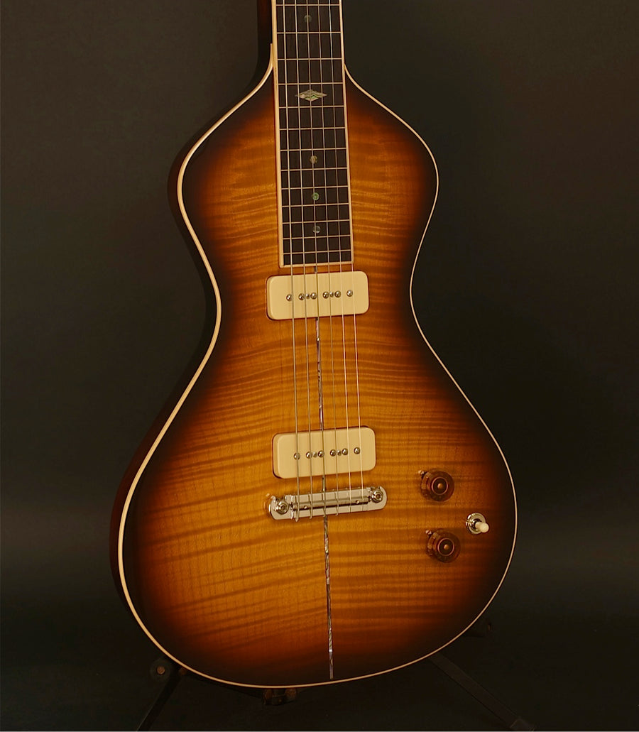 SOLD Asher EH 90 Lap Steel, Poly Tobacco Burst, #743