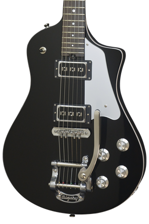 SOLD Asher 2016 Electro Sonic Neck Thru - Black Beauty with Bigsby #909