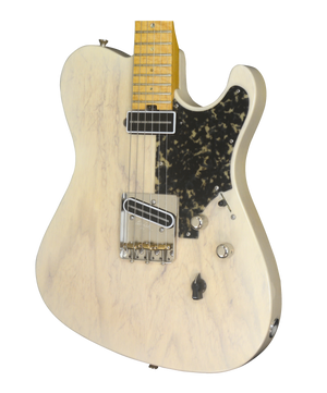 SOLD 2017 Asher T Deluxe Trans Ivory with Black Tortoise Pick Guard #1014