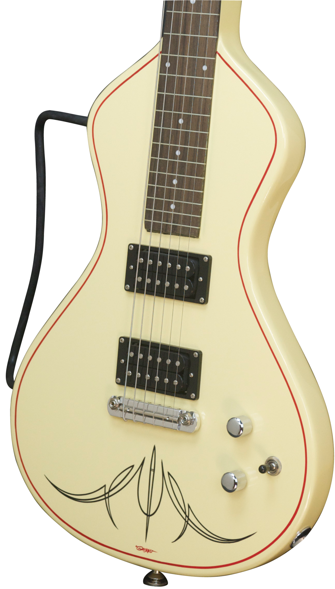 2016 Asher EH Jr Lap Steel with Belly Bar and Pin Striping Asher